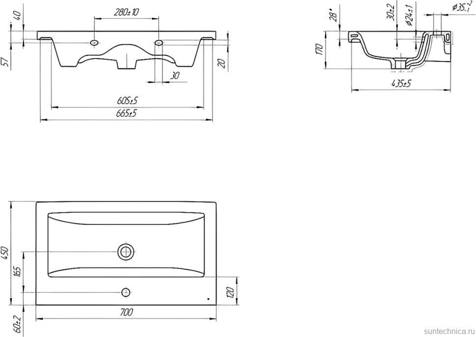 Тумба с раковиной Corozo Денвер 70 Z2 напольная