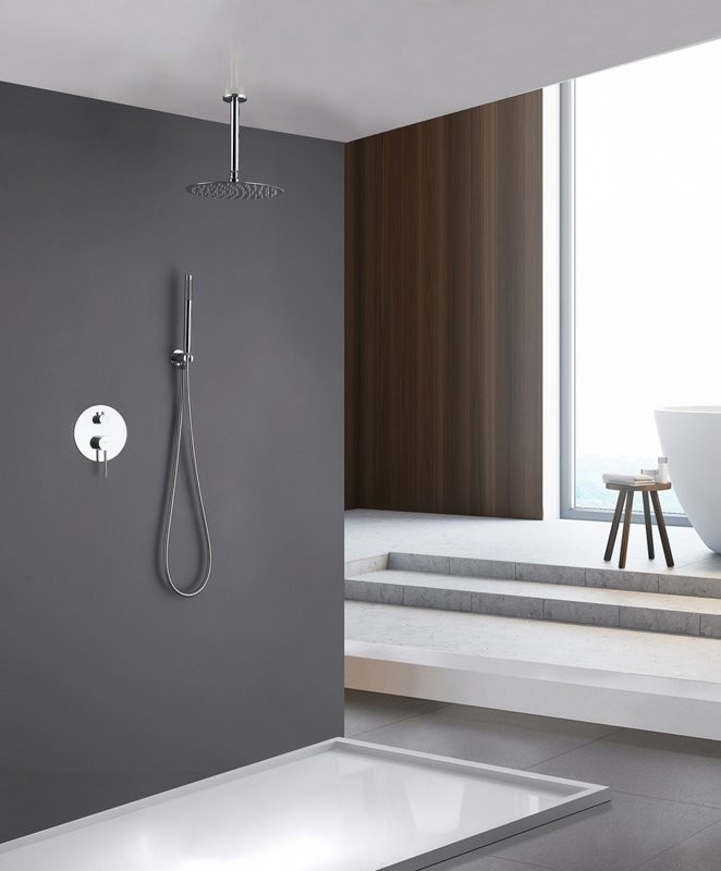 Душевой комплект Abber Emotion AF8821 С ВНУТРЕННЕЙ ЧАСТЬЮ, хром