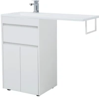Тумба с раковиной Aquanet Токио 58 1 ящик, 2 двери L