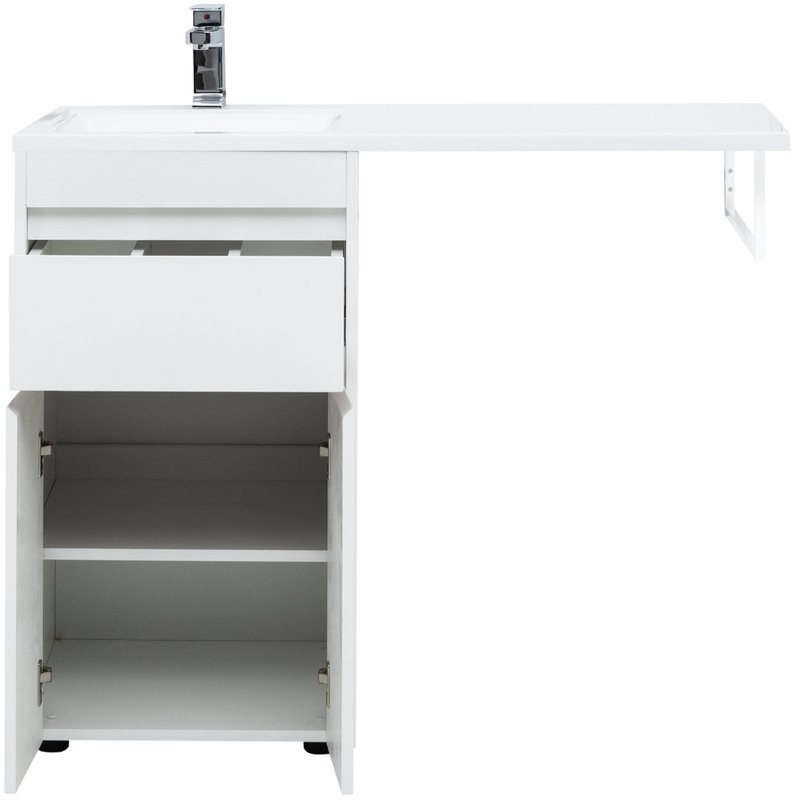 Тумба с раковиной Aquanet Токио 58 1 ящик, 2 двери L
