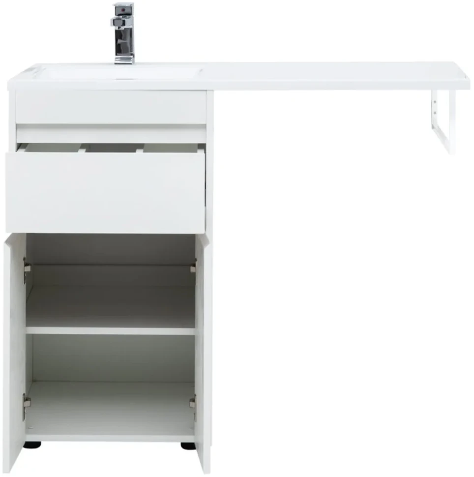 Тумба с раковиной Aquanet Токио 58 1 ящик, 2 двери L