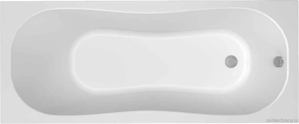 Акриловая ванна Alex Baitler Victoria 170x70 см, встраиваемая, белая, с экраном