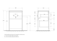 Тумба под раковину без столешницы BelBagno Kraft LVD 60 rovere nebrasca nature