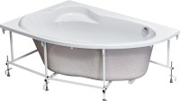 Акриловая ванна Roca Luna L 170x115 см, угловая, левая, пристенная, белая, асимметричная, с каркасом