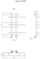 Полотенцесушитель водяной Тругор ЛЦ Логика НП 80x60