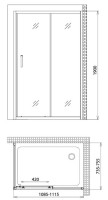 Душевой уголок Gemy Victoria S30191D-A75