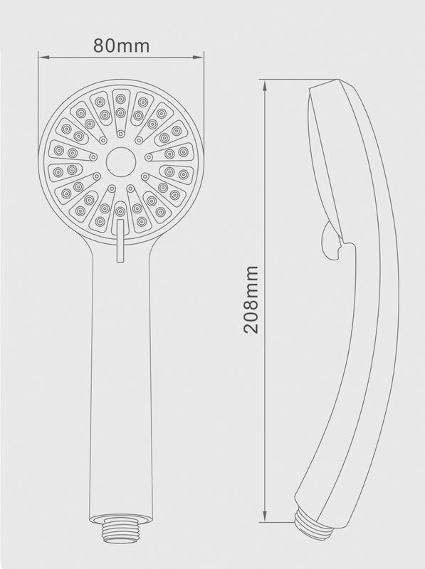 Душевая лейка Splenka S450 S450.01 хром