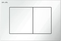 Комплект AM.PM Sense IS90201.741701 с сиденьем микролифт, кнопка смыва белый глянец