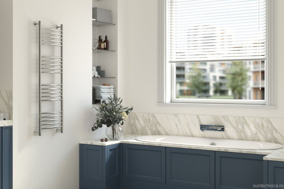 Полотенцесушитель водяной Сунержа Богема + 120x40 выгнутая