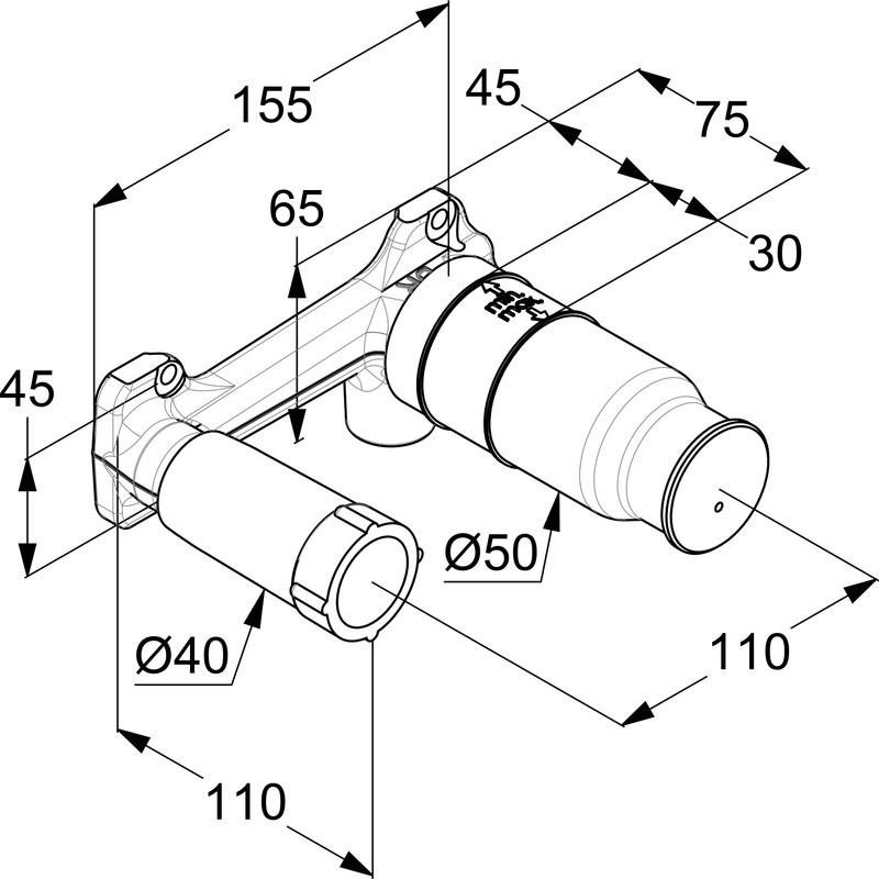 Смеситель для раковины Kludi Decus 54245N075 С ВНУТРЕННЕЙ ЧАСТЬЮ, брашированное золото
