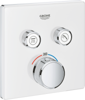 Термостатический смеситель встраиваемый Grohe Grohtherm SmartControl 29156LS0 С ВНУТРЕННЕЙ ЧАСТЬЮ, белая луна