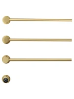 Полотенцесушитель электрический Wonzon & Woghand Hamburg WW-AL313-BG 50x45 см, скрытое подключение слева, брашированное золото, лесенка