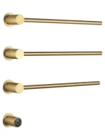 Полотенцесушитель электрический Wonzon & Woghand Hamburg WW-AL313-BG 50x45 см, скрытое подключение слева, брашированное золото, лесенка