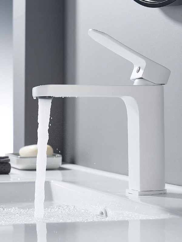 Смеситель для раковины Shevanik S4501C, белый