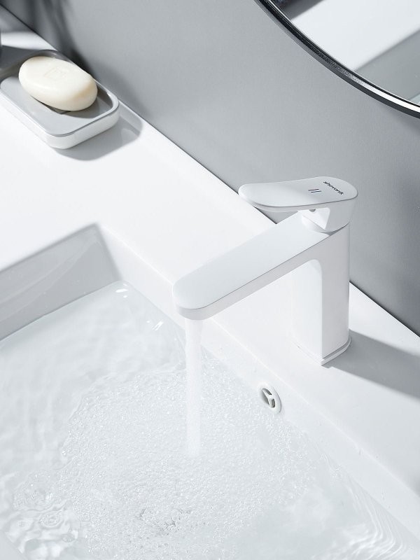 Смеситель для раковины Shevanik S4501C, белый