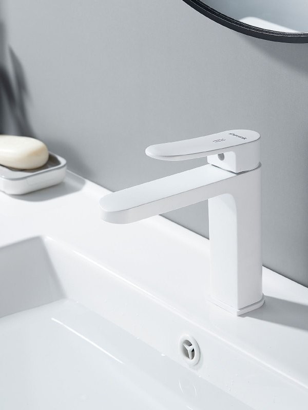 Смеситель для раковины Shevanik S4501C, белый