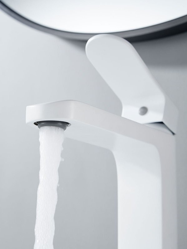 Смеситель для раковины Shevanik S4501C, белый