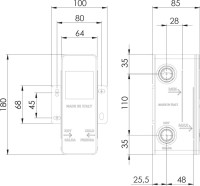 Встраиваемый смеситель для душа и ванны Remer Infinity I93KBBG С ВНУТРЕННЕЙ ЧАСТЬЮ, золото брашированное