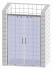 Душевая дверь в нишу Vegas Glass Z2P 150 01 01 профиль белый, стекло прозрачное