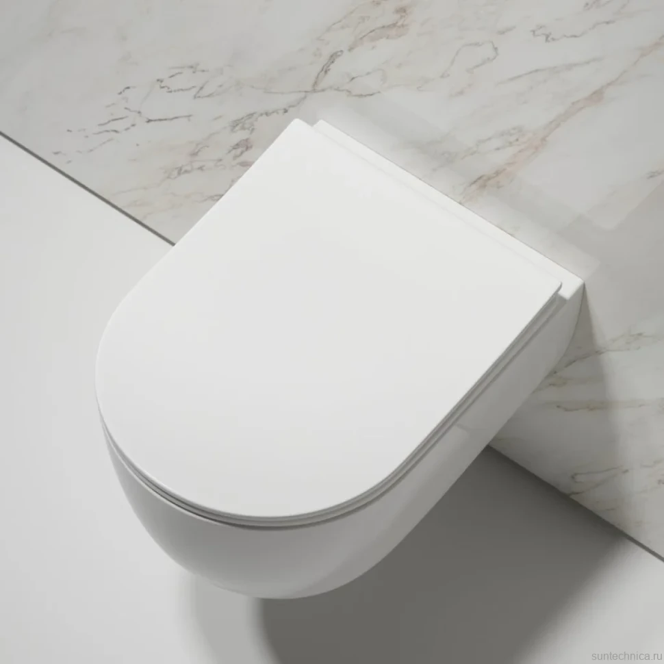 Комплект Унитаз подвесной Ceramicanova Modena Rimless CN6063 белый + Инсталляция STWORKI + Кнопка 230823 хром матовый