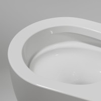 Комплект Унитаз подвесной Ceramicanova Modena Rimless CN6063 белый + Инсталляция STWORKI + Кнопка 230823 хром матовый