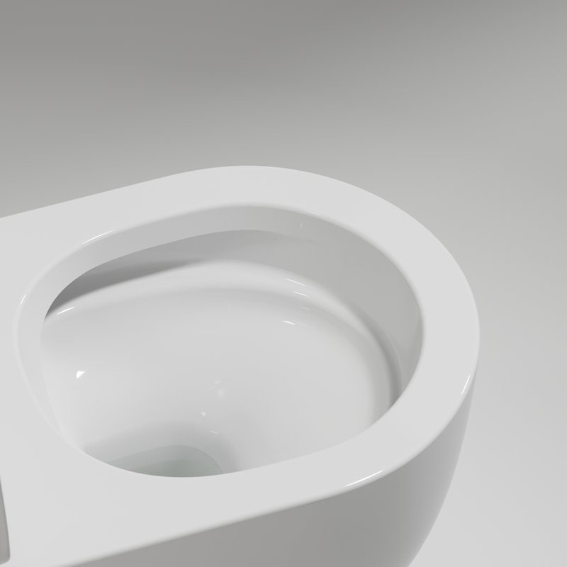 Комплект Унитаз подвесной Ceramicanova Modena Rimless CN6063 белый + Инсталляция STWORKI + Кнопка 230823 хром матовый