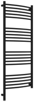 Полотенцесушитель электрический Сунержа Богема 3.1 31-6002-1250 130x55 см, подключение слева, матовый черный, лесенка