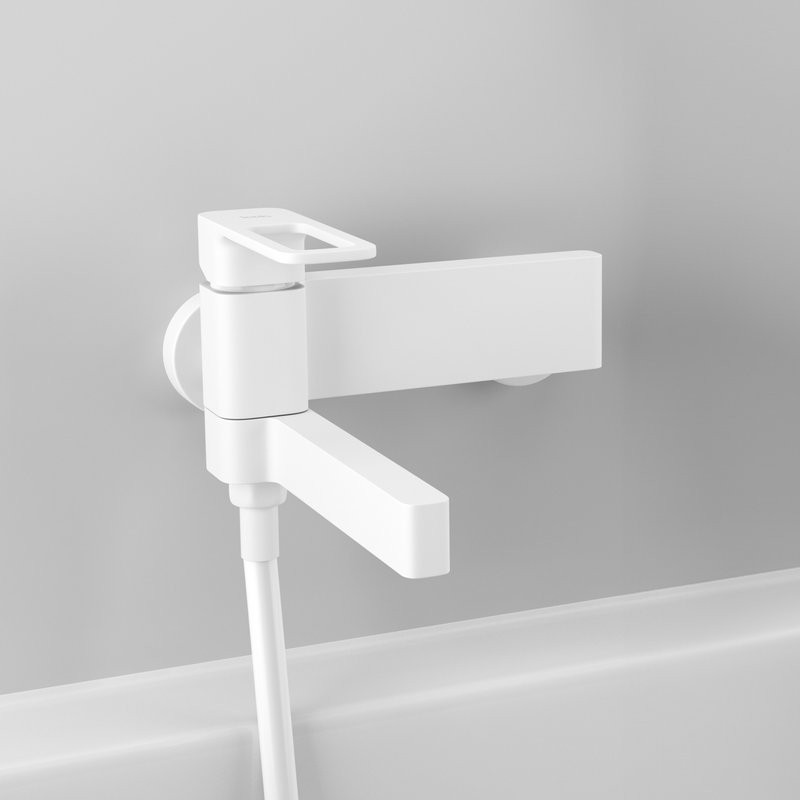 Смеситель для ванны с душем IDDIS Slide SLIWT00i02WA матовый белый