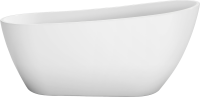 Акриловая ванна BelBagno BB704 170x80 см, отдельностоящая, белая, овальная, на ножках, со сливом-переливом, с донным клапаном