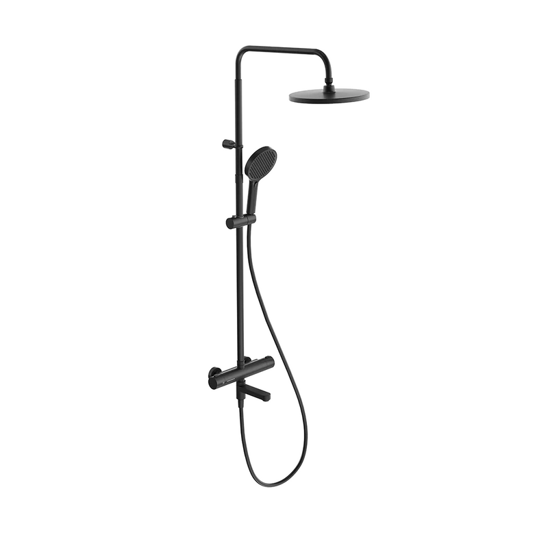 Душевая стойка KERAMA MARAZZI Fonte FO.302.KM.BLK.M матовая черная