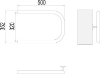 Полотенцесушитель водяной Terminus П-образный БШ 320x500 Полотенцесушитель водяной Terminus П-образный БШ 320x500