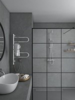 Полотенцесушитель электрический Vincea VTD-1R2CE 44x80 хром