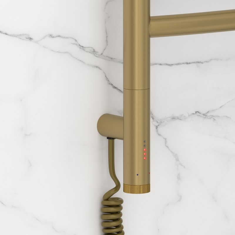 Полотенцесушитель электрический Сунержа Галант 3.1 32-6000-1050 110x55 см, подключение слева, золотой шелк, лесенка