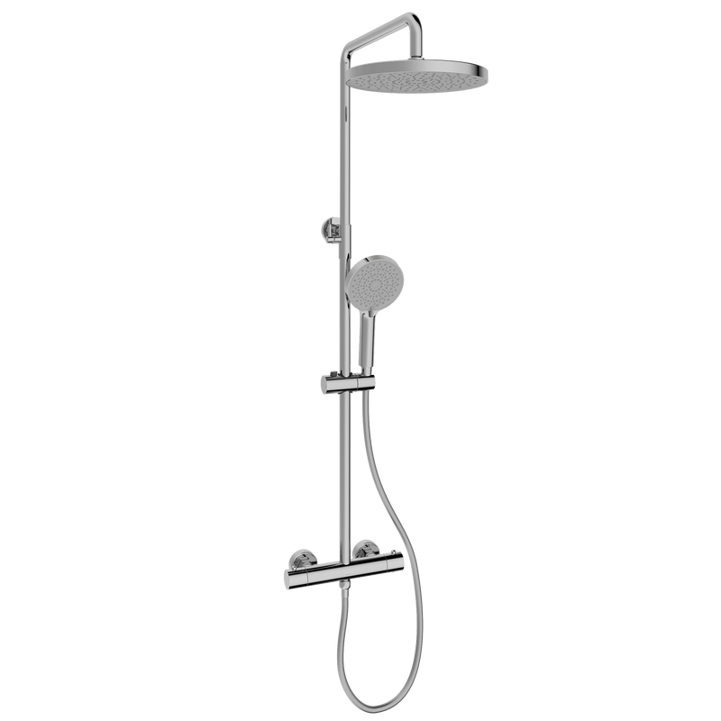 Душевая стойка Sancos Teo SC11001CH с термостатом, хром