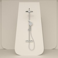Душевая стойка Sancos Teo SC11001CH с термостатом, хром
