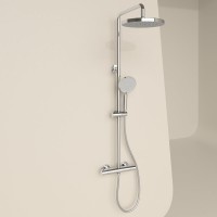 Душевая стойка Sancos Teo SC11001CH с термостатом, хром