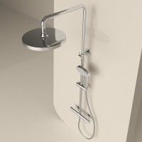 Душевая стойка Sancos Teo SC11001CH с термостатом, хром