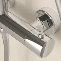 Душевая стойка Sancos Teo SC11001CH с термостатом, хром
