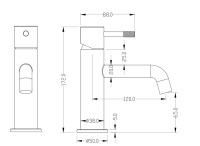 Смеситель для раковины Boheme Uno 461-CB copper brushed Смеситель для раковины Boheme Uno 461-CB copper brushed