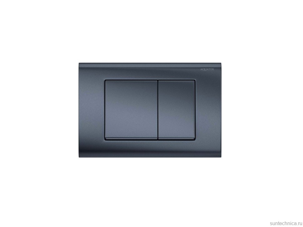 Кнопка смыва для унитаза AQUATEK KDI-0000033 пластик, цвет оружейная сталь