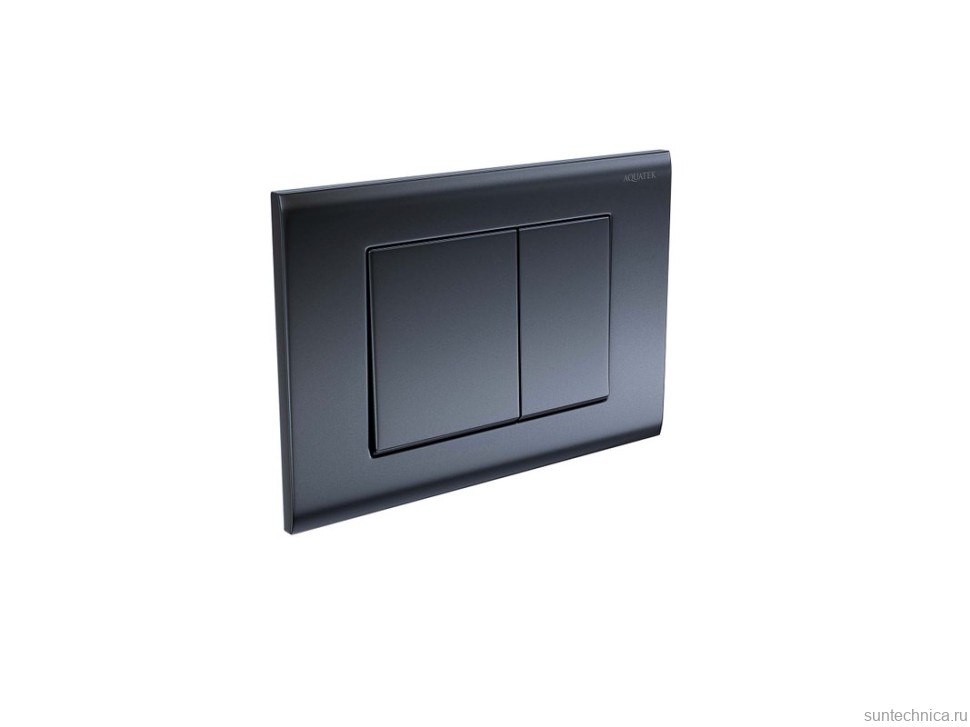 Кнопка смыва для унитаза AQUATEK KDI-0000033 пластик, цвет оружейная сталь