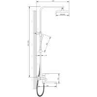 Душевая стойка BELZ B24817-8 белый