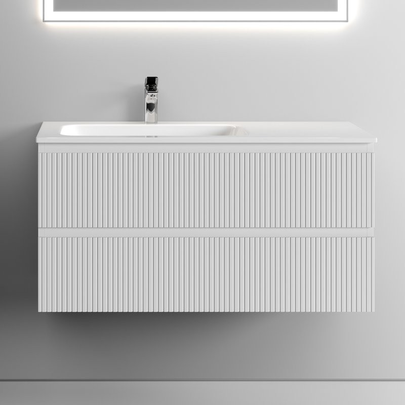 Тумба с раковиной Sancos Snob T 100 см, L, bianco