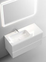 Тумба с раковиной Sancos Snob T 100 см, L, bianco