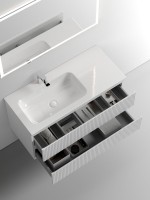 Тумба с раковиной Sancos Snob T 100 см, L, bianco