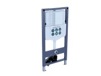 Инсталляция для унитаза AQUATEK Pneumo N49 INSP-0000002 пневматическое управление, крепление к полу и стене, с регулировкой по высоте, с шумоизоляцией