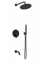 Душевой комплект Vincea Villa VSFW-1VL3MB С ВНУТРЕННЕЙ ЧАСТЬЮ, черный