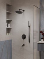 Душевой комплект Vincea Villa VSFW-1VL3MB С ВНУТРЕННЕЙ ЧАСТЬЮ, черный