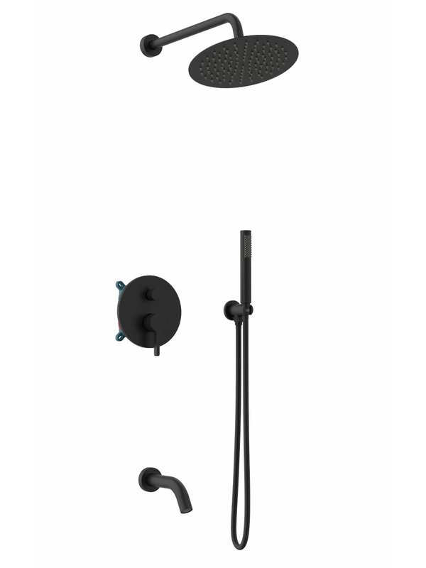 Душевой комплект Vincea Villa VSFW-1VL3MB С ВНУТРЕННЕЙ ЧАСТЬЮ, черный