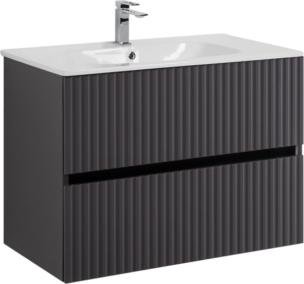 Тумба под раковину Art&Max Torino 80 подвесная, графит